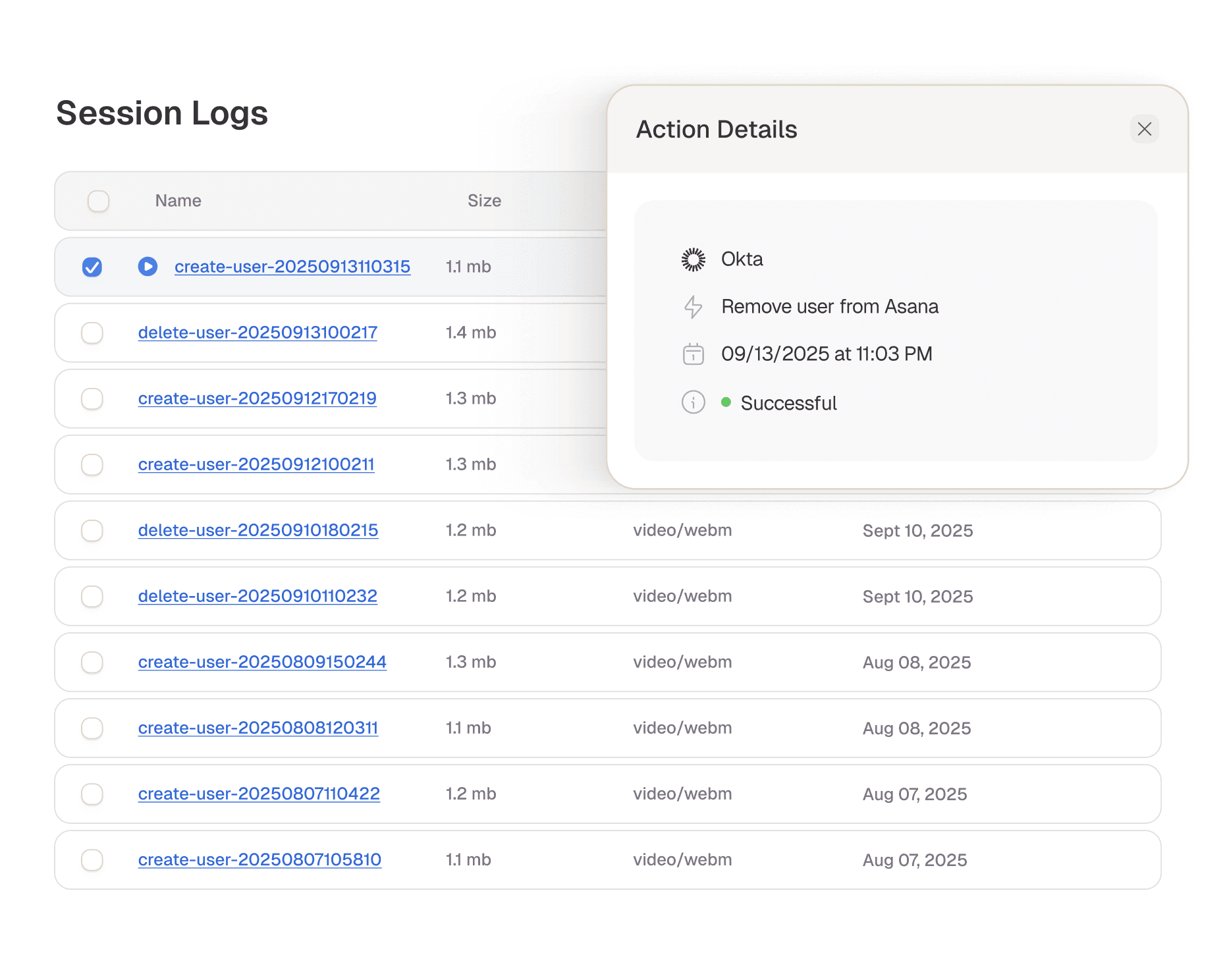 The app is updated and stays synced with Okta
